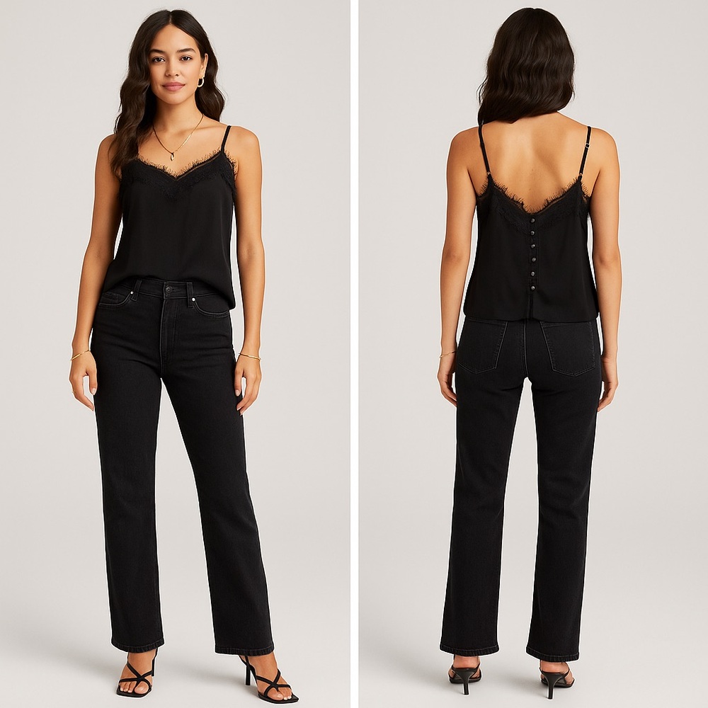 Hollister Y2K Eyelash Lace Cami